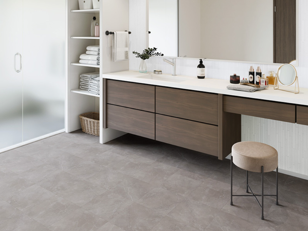 クッションフロア　タイル調　おしゃれ　リフォーム　リノベーション|[公式]名古屋リフォーム|名古屋リフォームは名古屋市・日進市・春日井市のおしゃれなリフォーム＆リノベーション専門会社です